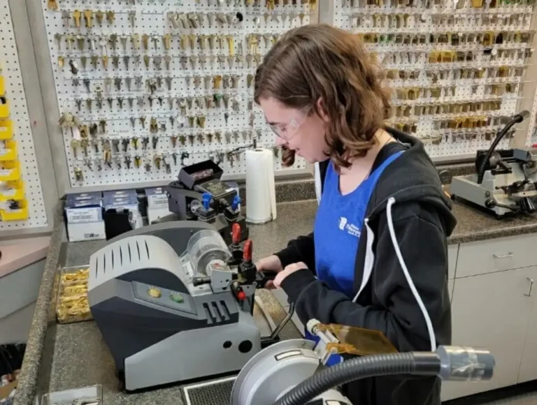 Adams Treasure Coast Lock & Safe staff at the counter